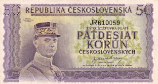 Československo 1945 - 1953, 50 Korun b.l. (1945)