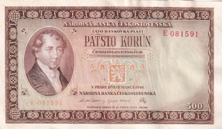 Československo 1945 - 1953, 500 Koruna 1946