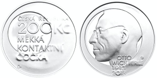 Česká republika, 200 Kč 2013 proof, Otta Wichterle
