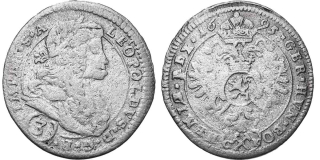 Leopold I. 1657 - 1705, 3 Krejcar 1695