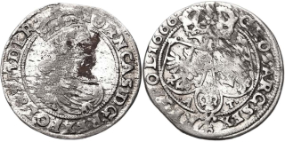 Polsko, Jan Kazimir 1648 - 1668, VI Groš 1666 AT