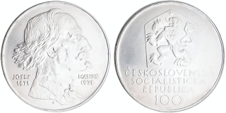 Československo 1953 - 1993, 100 Kčs 1971 - 100. výročí úmrtí J. Mánesa