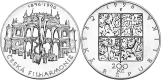 Česká republika, 200 Kč 1996, běžná kvalita, Česká filharmonie