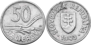 Slovenská republika 1939 - 1945, 50 Halierov 1943