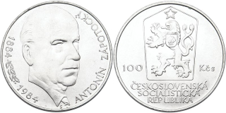 Československo 1953 - 1993, 100 Kčs 1984, 100. výročí narození Antonína Zápotockého