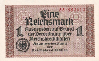 Německo, okupovaná území, 1 Reichsmark (1939)