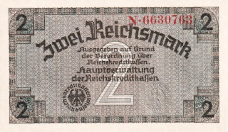 Německo, okupovaná území, 2 Reichsmark (1939)