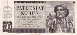 Československo 1945 - 1953, 50 Kčs 1950 