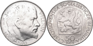Československo 1953 - 1993, 50 Kčs 1970, V.I.Lenin 