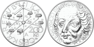 Česká republika, 200 Kč 2004 běžná kvalita, Prokop Diviš
