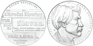 Česká republika, 200 Kč 2021 proof, Karel Havlíček Borovský