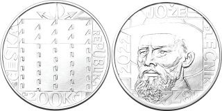 Česká republika, 200 Kč 2022 běžná kvalita, Jože Plečnik
