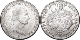 František II. 1792 - 1835, 20 Krejcar 1835 B