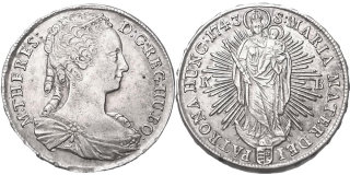 Marie Terezie 1740 - 1780, Tolar 1743 KB