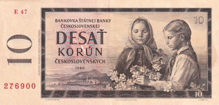 Československo 1958 - 1964, 10 Kčs 1960