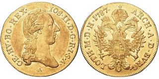 Josef II. 1765 - 1790, Dukát 1787 A