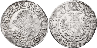 Ferdinand II. 1619 - 1637, 3 Krejcar 1637