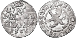 Rudolf II. 1576 - 1612, Malý groš 1586, Kutná Hora - Šatný
