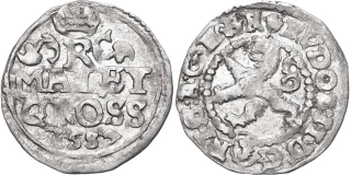 Rudolf II. 1576 - 1612, Malý groš 1587, Kutná Hora - Šatný