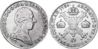 Josef II. 1780-1790, Tolar křížový 1786 M
