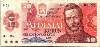 Československo 1970 - 1989, 50 Kčs 1987
