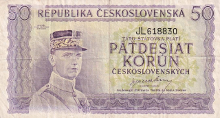 Československo 1945 - 1953, 50 Korun b.l. (1945)