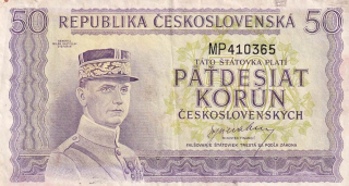 Československo 1945 - 1953, 50 Korun b.l. (1945)