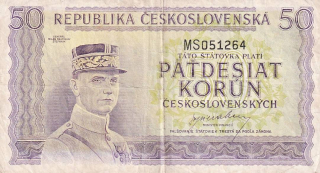 Československo 1945 - 1953, 50 Korun b.l. (1945)