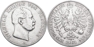Německo, Prusko, Wilhelm I. 1861 - 1888, Tolar 1861 A