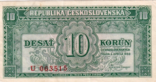 Československo 1945 - 1953, 10 Koruna 1950 