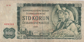 Československo 1958 - 1964, 100 Koruna 1961