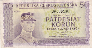 Československo 1945 - 1953, 50 Korun b.l. (1945)