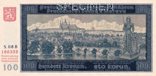Protektorát 1939 - 1945, 100 Koruna 1940, SPECIMEN