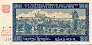 Protektorát 1939 - 1945, 100 Koruna 1940, SPECIMEN