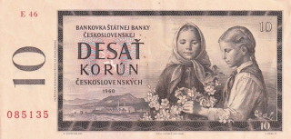 Československo 1958 - 1964, 10 Kčs 1960