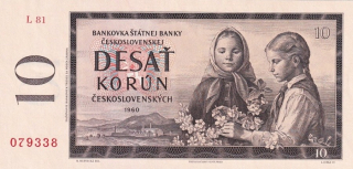 Československo 1958 - 1964, 10 Kčs 1960