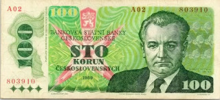 Československo 1970 - 1989, 100 Kčs 1989