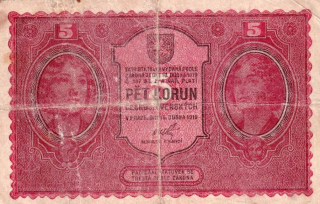 Československo 1918 - 1939, 5 Koruna 1919