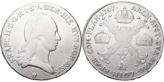 František II. 1792 - 1835, Tolar křížový 1797 H