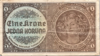 Protektorát 1939 - 1945, 1 Koruna b.l. (1940)