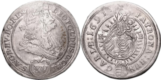 Leopold I., 1657 - 1705, XV Krejcar 1693 KB