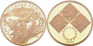 Česká republika - Au medaile 2 Dukát 2005