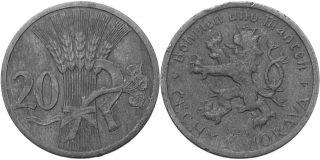 Protektorát 1939 - 1945, 20 Haléř 1944