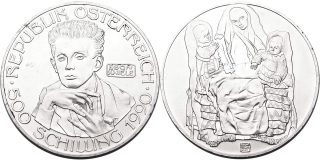 Rakousko, 500 Schlilling 1990