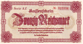 Německo, 20 Reichsmark 1945