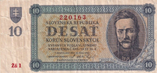 Slovenská republika 1939 - 1945, 10 Korun 1943