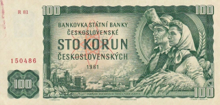 Československo 1958 - 1964 100 Koruna 1961
