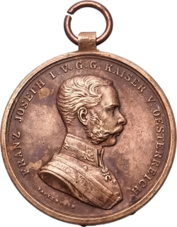 František Josef I. 1848-1916, "Der Tapferkeit"