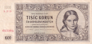 Československo 1945 - 1953, 1000 Korun 1945