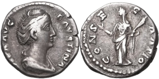 Řím císařství, Faustina starší, 105 - 141, AR Denár